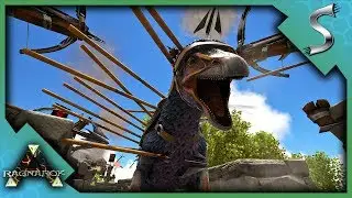 THERIZINOSAURUS TAMING & RAIDING THE BUSH PEOPLE! - Ark: RAGNAROK - BUSH PEOPLE [S2E10]