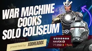 Solo Coliseum Havoc destroyed by War Machine | 13 BARS CLEARED | only Rank 3 #MCOC