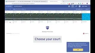 Online court booking tutorial