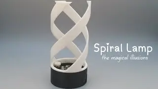 3D Printed Spiral Lamp | RGB Spinning Light Effect (Testing)