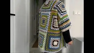 YARIM KALAN İPLERİ DEĞERLENDİRİYORUZ | Kolay Tığ İşi Hırka | Easy Crochet Cardigan