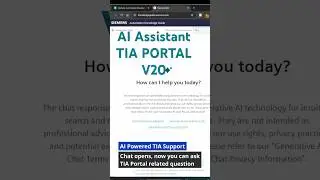 Did you know TIA Portal has AI powered support ? #tiaportal #ai