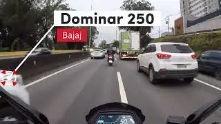 BAJAJ DOMINAR 250 no Tr&acirc;nsito Urbano: Primeiras Impress&otilde;es e Desempenho na Cidade!