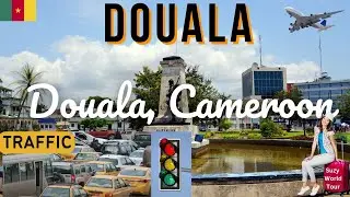 Traffic in Douala, Cameroon. Many people missing their flight due to traffic