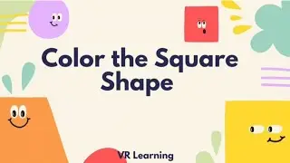 Learn color with square shape || color the Square Shape || color recognition for kids