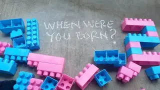 When were you born?? m-d  / Playing building blocks asmr
