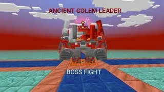 Ancient golem leader boss fight #015 