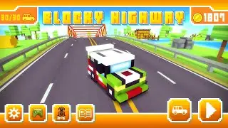 Blocky Highway Gameplay: Race, Crash, and Collect Cars!