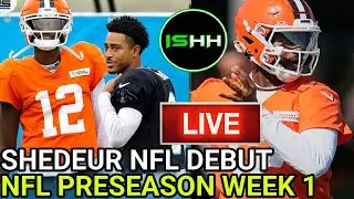 Shedeur Sanders First NFL Game Debut: Cleveland Browns vs. Carolina Panthers | NFL Preseason Week 1