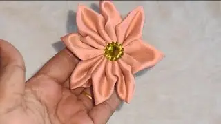 How To Make Flower Out Of Fabric|I Easy Fabric Flower