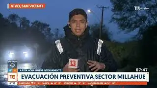 Evacuaci&oacute;n preventiva en Millahue