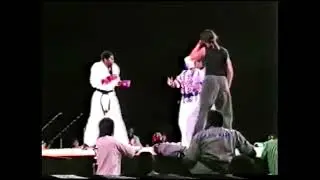 Mike Smith vs Reggie Toussaint with Nasty Anderson as Center referee in 1986 #karate
