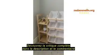 Avis sur la SpaceAid Meuble Rangement Enfant avec 6 &Eacute;tag&egrave;res et 16 Bacs, Bibliotheque Enfant, Meuble