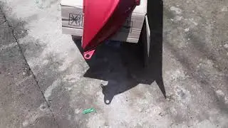 carenagem da bravax 50cc pintada de vermelho met&aacute;lico pu com verniz alto brilho