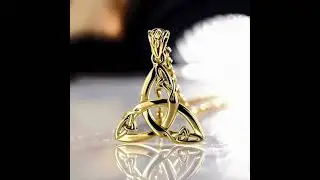 The Celtic Trinity 14K Solid Gold Pendant (GPD5992)