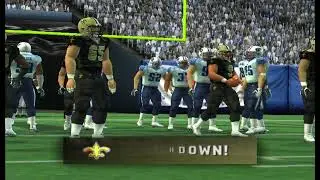 Madden NFL 08 (PS2) titans vs saints (at new orleans)