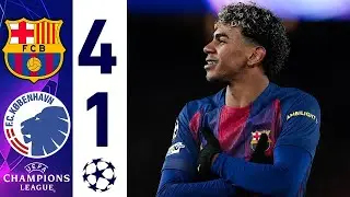 Barcelona vs Copenhagen 4 1 Highlights & All Goals &bull; Rashford &lamine Yamal & Raphinha Goals