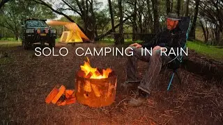 SOLO Camping Car RAIN [ CAMPING Vlog Australia ASMR ]