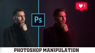 Photoshop Manipulation - Glowing Social Media Icon  2020
