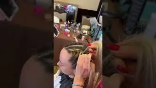 ASMR Ballroom Hairstyle Crimped Braids Pt1#diyhairstyle #asmr #braids  #braidmaids  #ballroomhair