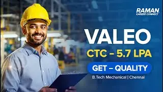 Valeo Hiring 2025 | Graduate Engineer Trainee Quality | B.Tech Mechanical Jobs | #diplomajobs