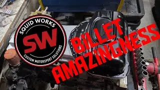 AMERI-BARRA ATLAS 4200 BLING!! NEW SQUID-WORKS OIL PAN!!! @SquidWorks_ #2jz #engine #ratrod #chevy 