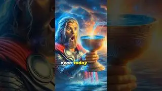 Thor's Legendary Drink: The Ocean Challenge 🌊⚡️ #norsemythology  #thor  #legends #drinking