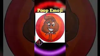 Drawing the Poop Emoji from the Emoji Movie / Fun Art Tutorial #PoopEmoji #EmojiMovie #EmojiArt