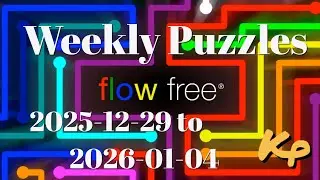 Flow Free - Weekly Puzzles - Scattered Challenge - 2025-12-29 to 2026-01-04 - Dec 29th to Jan 4 2026