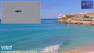 LIVE SXM Airport January 8 ✈️ -  Maho Beach Sint Maarten