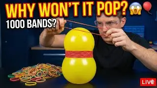 Stronger Balloon vs 1000 Bands (Live Challenge) THE REMATCH! 🔥