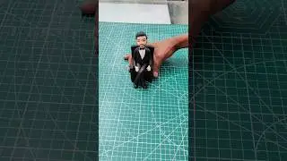 fondant man carecter for cake topper 🤩🤩#shortvideo #video #subscribe #viral #artist