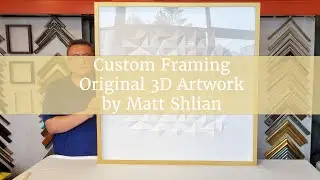 Professionally Custom Framing a Matt Shlian Original 3D Artwork without the Glass Crushing it