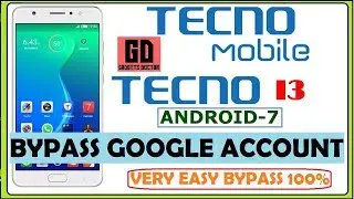 Bypass FRP Google Account For Techno Mobiles TECHNO I3 - Android -7 - Very easy. 100%