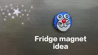 Fridge magnet idea || magnet craft idea || clay craft idea || best magnet craft idea ||doremon craft