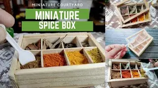 Miniature Spice box | Wooden Spice Organizer | Mini DIY