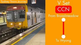 Sydney Trains Journey - V Set From Broadmeadow To Wyong