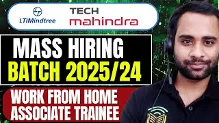 TechMahindra & LTI Mindrtree Official hiring | Work From Home | Referral Hiring