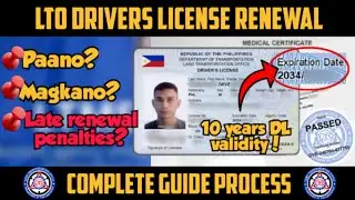 LTO DRIVER'S LICENSE RENEWAL 2024 | Complete guide process | step by step | motodave