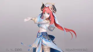 ペーパークラフト　ニィロウ（原神二次創作）試作