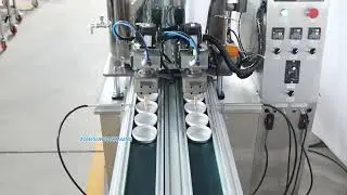Servo System Automatic 2 Heads Beard Balm Filling Machine