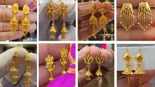  Traditional Gold Earrings Designs 2025 | Heavy Look Earrings with Weight & Price