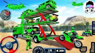 US Army Transport Simulator 3D - Multi Cars Transporter Truck Driver - Android Gameplay