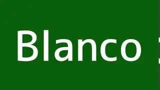 How to say White in Spanish