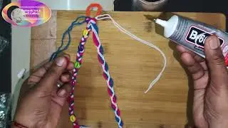 Hair Bend Making at Home| Navratri Special Woolen Thread ideas| Hair Hanging thread| Handmade tricks
