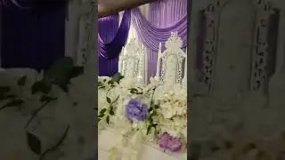 Purple & Lavender 💜 Backdrop. #wedding #shorts
