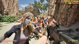 Fighting Zombies at the Beach   Journey Through the Undead PC Gameplay