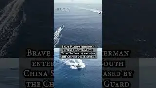 Brave Filipino Fisherman Chased by China Coast Guards