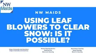 NW Maids House Cleaning Service - Using Leaf Blowers to Clear Snow  Is It Possible