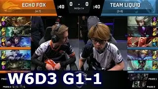 Echo Fox vs Liquid Game 1 | S7 NA LCS Spring 2017 Week 6 Day 3 | FOX vs TL G1 W6D3 1080p